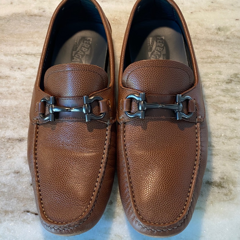 Salvatore Ferragamo. Parigi Leather Loafers